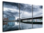 Ljuddämpande tavla -  Samuel Beckett Bridge with clouds