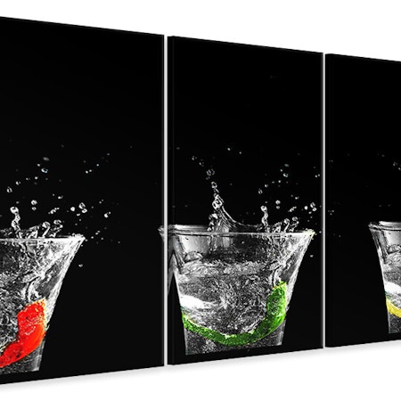 Ljuddämpande tavla -  Splashing water glasses