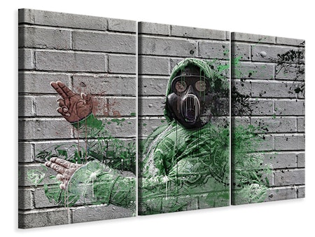 Ljuddämpande tavla -  Graffiti gas mask