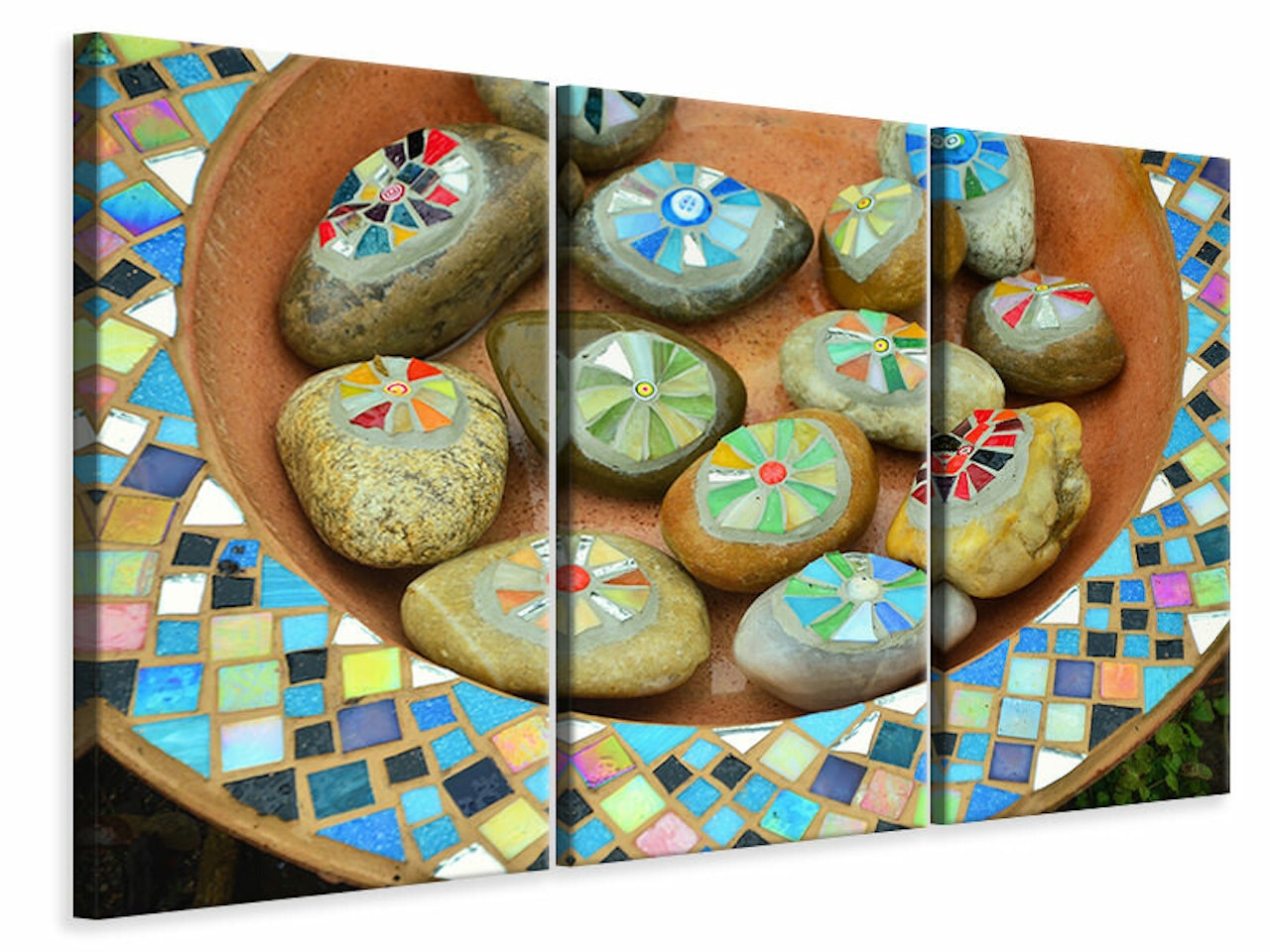 Ljuddämpande tavla -  Painted stones