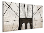Ljuddämpande tavla -  Brooklyn Bridge with clouds