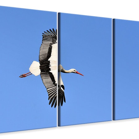 Ljuddämpande tavla -  The stork in action