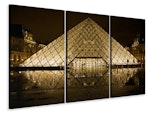 Ljuddämpande tavla -  At night at the Louvre