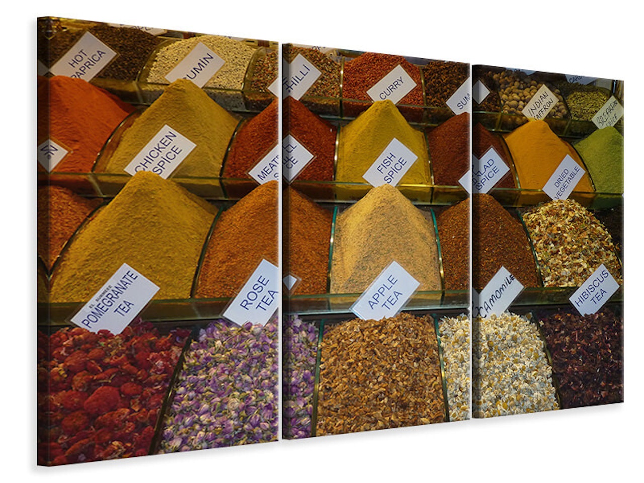 Ljuddämpande tavla -  Spices in the market