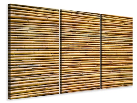 Ljuddämpande tavla -  Horizontal Bamboo Wall