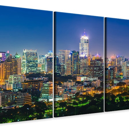 Ljuddämpande tavla -  Skyline One Night In Bangkok