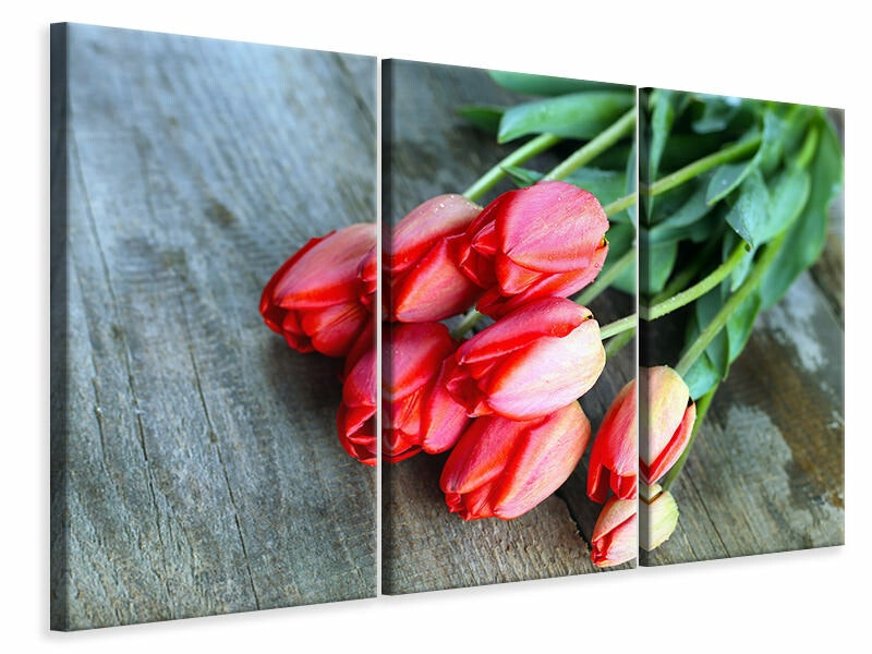 Ljuddämpande tavla -  The Red Tulip Bouquet