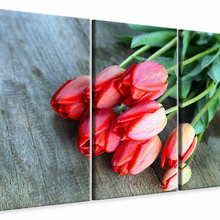 Ljuddämpande tavla -  The Red Tulip Bouquet