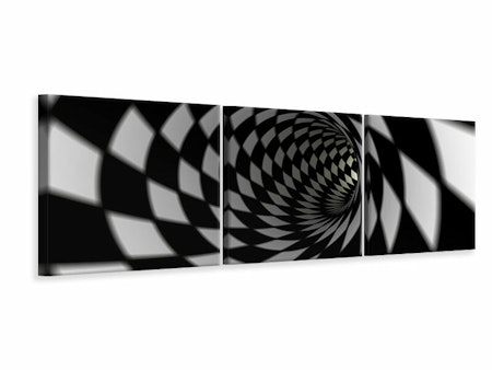 Ljuddämpande tavla - Abstract Tunnel Black u0026 White