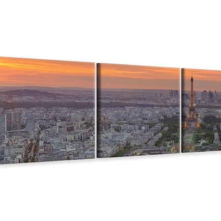 Ljuddämpande tavla - Paris Skyline At Sunset