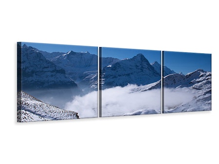 Ljuddämpande tavla - Sun Terrace In The Swiss Alps