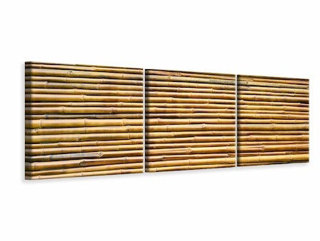 Ljuddämpande tavla - Horizontal Bamboo Wall