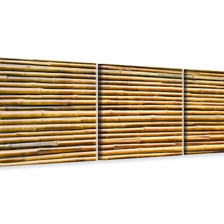 Ljuddämpande tavla - Horizontal Bamboo Wall