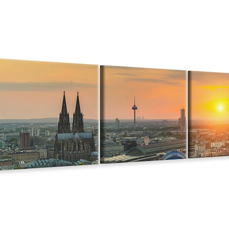 Ljuddämpande tavla - Skyline Cologne At Sunset
