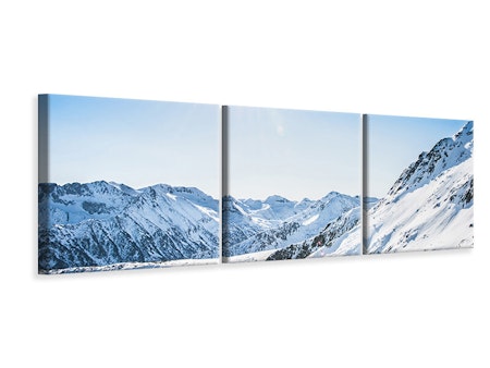 Ljuddämpande tavla - Mountain Panorama In Snow