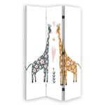 Rumsavdelare ljuddämpande 3-delad - Coloured giraffes