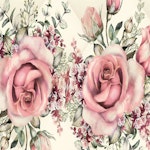 Rumsavdelare vridbar 3-delad - Blooming roses