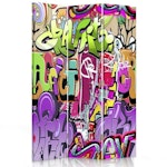 Rumsavdelare vridbar 3-delad - Graffiti abstraction
