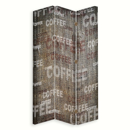 Rumsavdelare vridbar 3-delad - Coffee