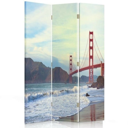 Rumsavdelare vridbar 3-delad - Golden Gate Bridge