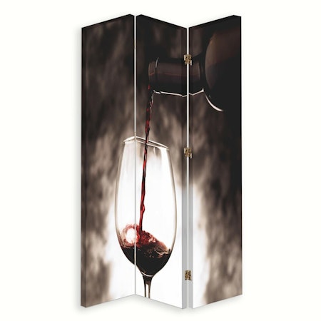 Rumsavdelare vridbar 3-delad - Time for a glass of wine