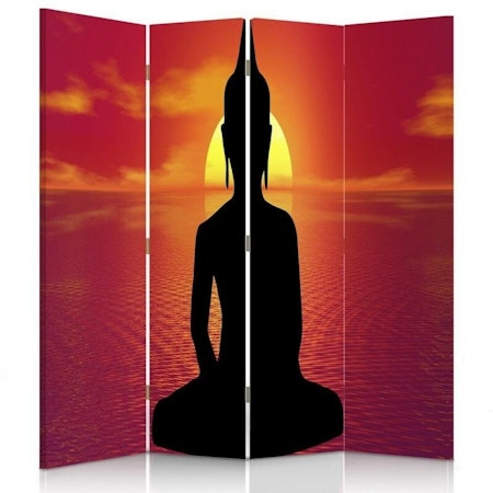 Rumsavdelare 4-delad - Buddha Meditation