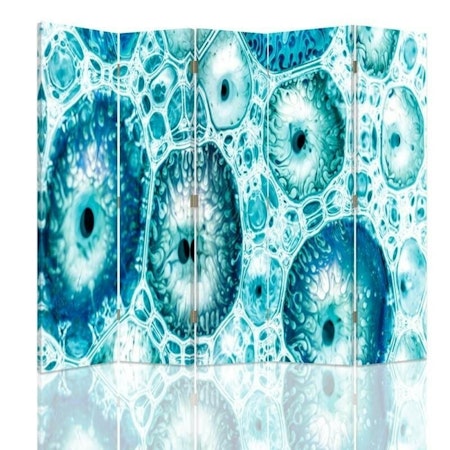 Rumsavdelare 5-delad - Blue pattern