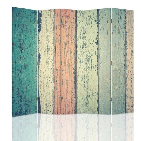 Rumsavdelare 5-delad - Colorful rustic board