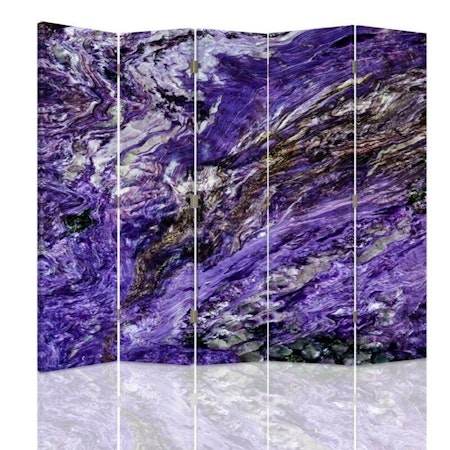 Rumsavdelare 5-delad - Rushing water in purple