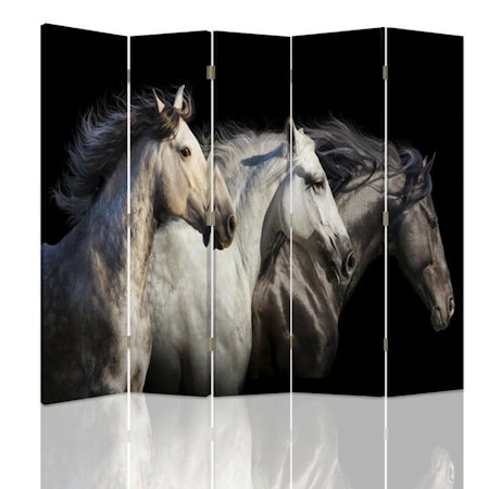 Rumsavdelare 5-delad - Three horses