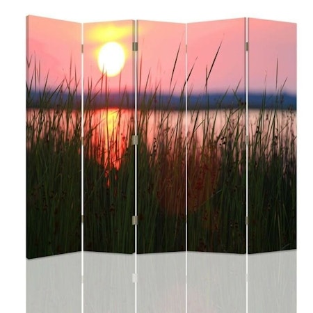 Rumsavdelare 5-delad - Sunset on the lake