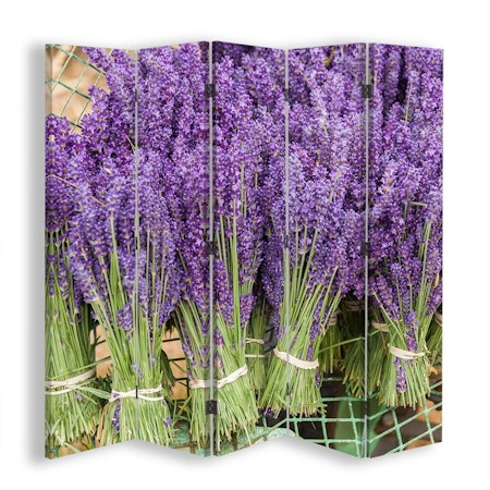 Rumsavdelare 5-delad - Lavender bouquets