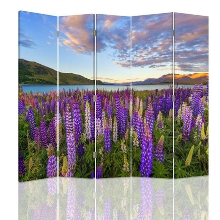Rumsavdelare 5-delad - Boundlessness of a lavender field