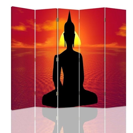 Rumsavdelare 5-delad - Buddha Meditation