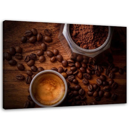 Ljuddämpande tavla - Mug of coffee and beans