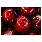 Ljuddämpande tavla - Cherries in drops of water