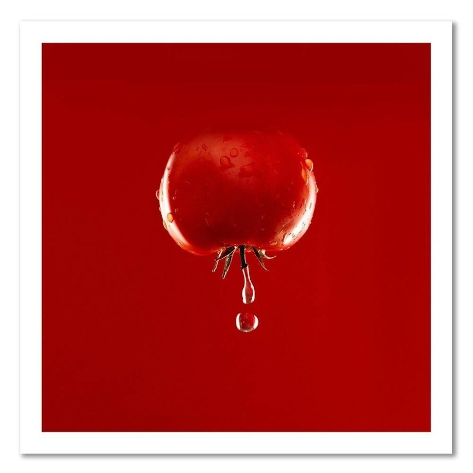 Ljuddämpande tavla - Tomato and drops of water