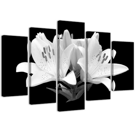 Ljuddämpande tavla - White lilies