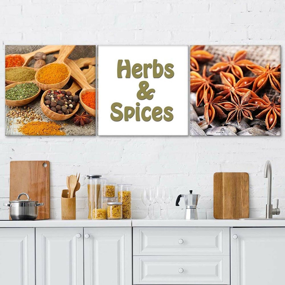 Ljuddämpande tavla - Herbs and spices