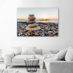 Ljuddämpande tavla "art" - Zen stones on a beach