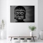 Ljuddämpande tavla - Illuminated buddha's head