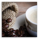 Ljuddämpande tavla - Coffee bean and cup