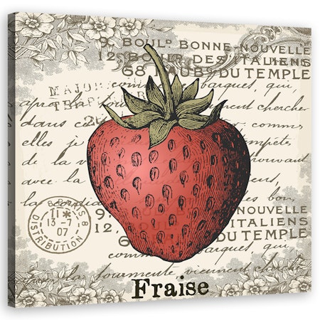 Ljuddämpande tavla "art" - Strawberry vintage