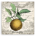 Ljuddämpande tavla - Orange vintage