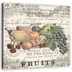 Ljuddämpande tavla - Fruits vintage