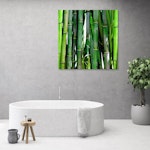 Ljuddämpande tavla "art" - Green bamboos