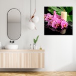 Ljuddämpande tavla - Pink Orchid Candles