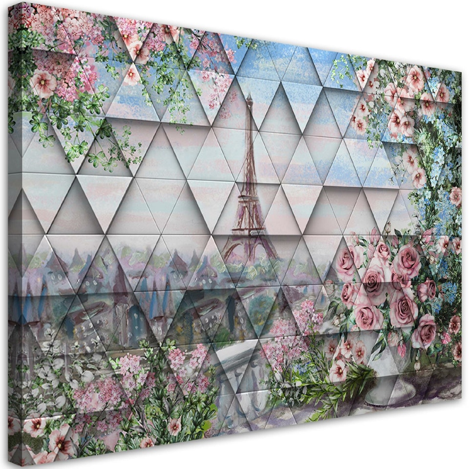 Ljuddämpande tavla - Eiffel Tower in spring