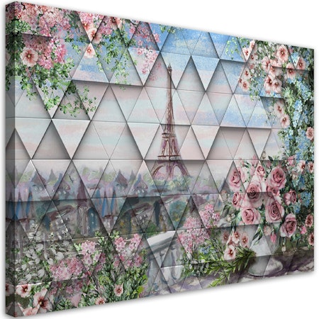 Ljuddämpande tavla - Eiffel Tower in spring