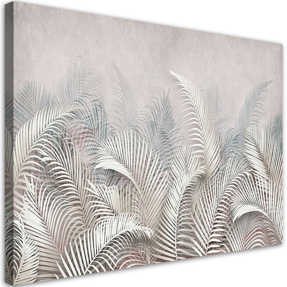 Ljuddämpande tavla - Palm leaves 3D